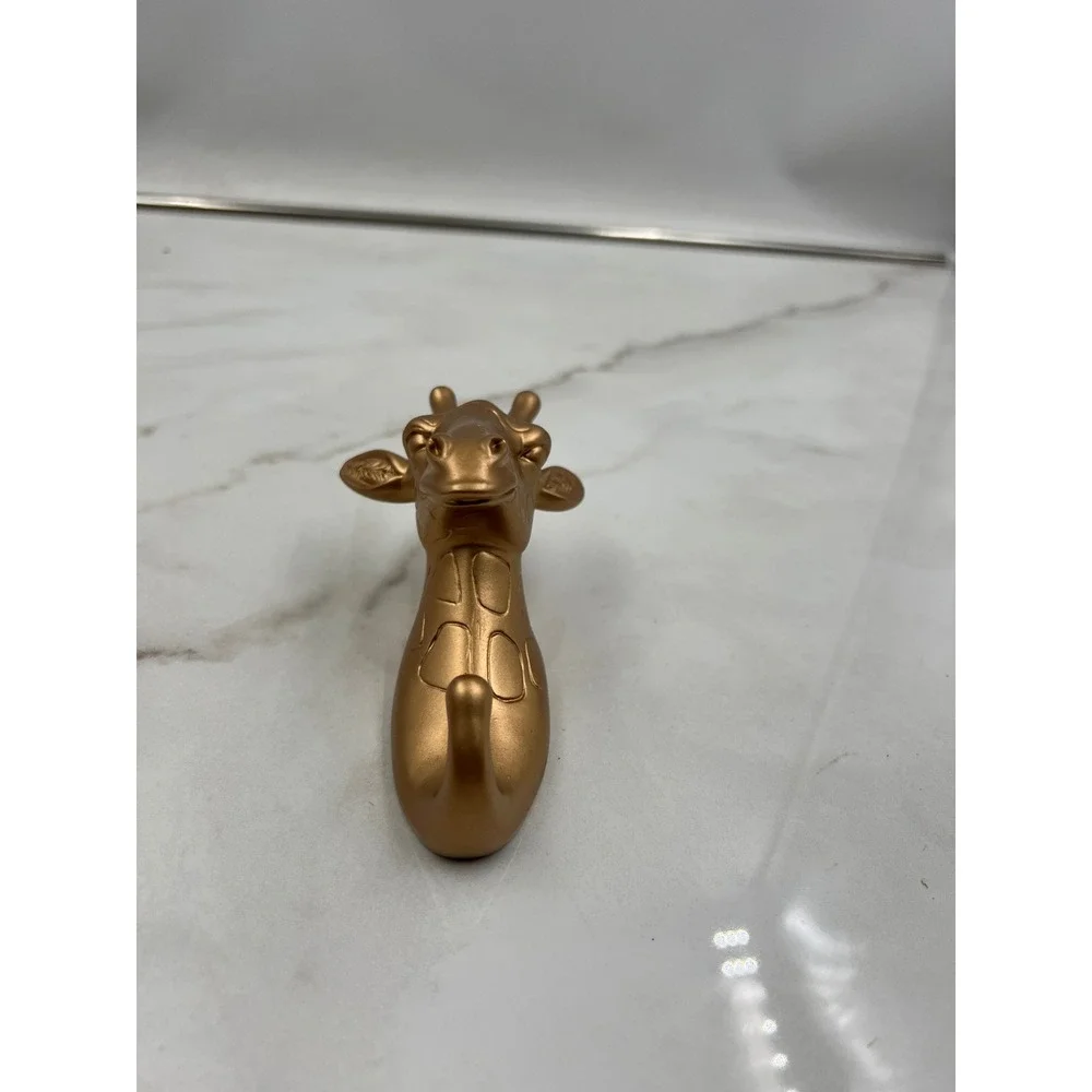 Gold Giraffe Wall Hook Decorative Safari Animal Key Jewelry Hanger Plastic